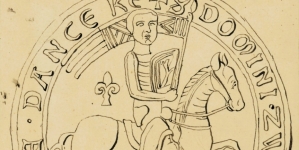 Świętopełk II Wielki na koniu, według pieczęci.