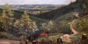 "Widok na Kalwarię" Władysława Rossowskiego.