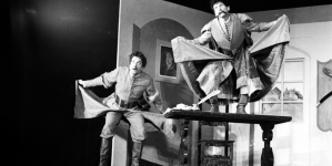 Sztuka "Kot w butach" w Teatrze Nowym w Warszawie, kwiecień 1982 r.