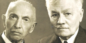 Portret profesorów Aleksandra Brücknera i Ignacego Chrzanowskiego.