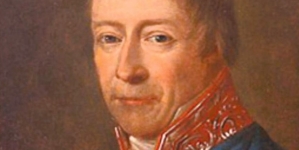 Kajetan Sierakowski w mundurze senatorskim.