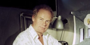 Edward Sturlis podczas realizacji filmu "Podejrzenie" z 1977 r.