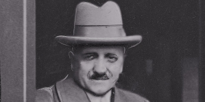 Polski delegat dr Feliks Młynarski wyjeżdzający pociągiem do Genewy na posiedzenie inauguracyjne Komitetu Fiskalnego Ligi Narodów 14.10.1929 r.