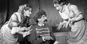 Sztuka "Grube ryby" w Teatrze Nowym w Warszawie, marzec 1977 r.