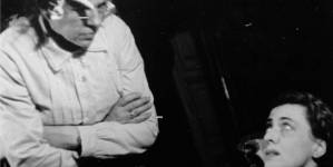 Przedstawienie  "Moralność Pani Dulskiej" w Teatrze Komedia w Warszawie w październiku 1942 roku.