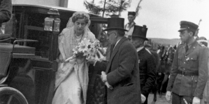 Ślub hrabiego Benedykta Tyszkiewicza z księżniczką Eleonorą Radziwiłł 21.04.1938 r.