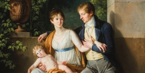 "Stanisław Kostka Mielżyński z rodziną" Jeana-Jacques`a-François`a Le Barbiera.