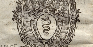 Herb Prymasa Jana Wężyka w druku z roku 1620.
