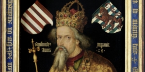 "Portret cesarz Zygmunta"  Albrechta Dürera.