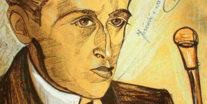 "Portret Bruno Jasieńskiego" Stanisława Ignacego Witkiewicza.