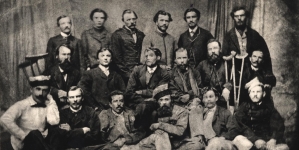 Grupa uczestników powstania styczniowego, 1863 rok.