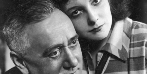 Maria Zarębińska i Bolesław Szczurkiewicz w przedstawieniu "Proboszcz wśrod biedaków" Clementa Vautela w Teatrze Polskim w Poznaniu w 1930 r.