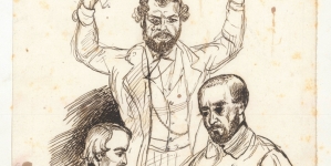 "Mr Kurowski, Baron Edmund Larisch, Cte A. Potocki : Suvenir de Rome 1844" Józefa Szymona Kurowskiego.