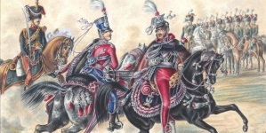 "Książę Józef Poniatowski - wódz naczelny wojsk Księstwa Warszawskiego i jego adiutant Ludwik Kicki".