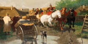 "W zagrodzie" Władysława Szernera.