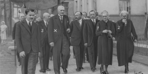 Uroczystość otwarcia Instytutu Radowego im. Marii Skłodowskiej-Curie przy ul. Wawelskiej w Warszawie, 29.05.1932 r.