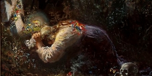 "Na grobie powstańca" Władysława Rossowskiego.