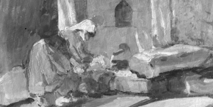 Obraz Bronisławy Rychter-Janowskiej "Aksi-Azja Mniejsza".