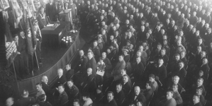 Akademia Związku Legionistów Puławskich w sali Towarzystwa Higienicznego w Warszawie zorganizowana w 20 rocznicę utworzenia Legionu 21.10.1935 r.