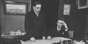 Komisja nadzorcza budowy okrętów dla Marynarki Wojennej we Francji, maj 1928 rok.