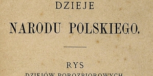 "Dzieje narodu polskiego: rys dziejów porozbiorowych 1796-1834" Teodora Morawskiego.