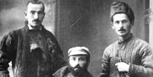 5 Dywizja Syberyjska - grupa oficerów po powrocie z niewoli.