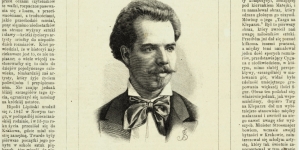 Portret Hipolita Lipińskiego na stronie tytułowej "Tygodnika Ilustowanego".