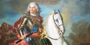 "Król August II na koniu" Louisa de Silvestre`a.
