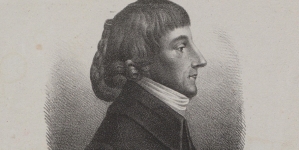 Portret Wojciecha Bogusławskiego – litografia autorstwa Franciszka Kosteckiego.