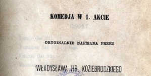 "Pokusa : komedja w 1 akcie" Władysława Koziebrodzkiego.
