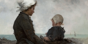 "Nad brzegiem morza" Anny Bilińskiej-Bohdanowiczowej.