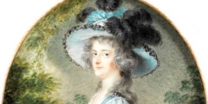 "Portret Anny Marii Lubomirskiej"  Heinricha Friedricha Fügera.