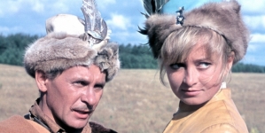 Tadeusz Łomnicki i  Magdalena Zawadzka w filmie Jerzego Hoffmana "Pan Wołodyjowski" z 1969 roku.