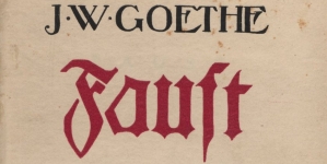Strona tytułowa "Fausta" w przekładzie Władysława Kościelskiego.