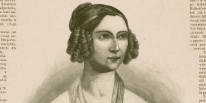 Strona z gazety z portretem Leontyny Halpertowej.