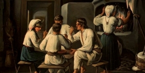 "W izbie czeladnej" Aleksandra Raczyńskiego.