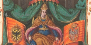 "Dokument króla Zygmunta III zawierający potwierdzenie przywilejów dla rodziny Szembeków, wraz kolorowymi ilustracjami obrazującymi dzieje rodu, herbami i drzewem genealogicznym Szembeków".