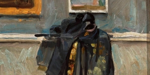 "Wnętrze wystawy pośmiertnej Jana Stanisławskiego" Henryka Szczyglińskiego.