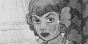 Fotografia obrazu Janiny Dłuskiej "Dziewczynka syjamska".