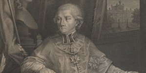 Michał Poniatowski, grafika portretowa (autor: Girolamo Carattoni)