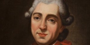 "Portret Michała Jerzego Poniatowskiego (1736-1794), prymasa" Antoniego Brygierskiego.