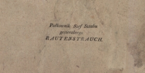 Rozkaz Armii Polskiey. [Inc.:] JO. Xsiąże Jozef Poniatowski Kommenderujący Naczelnie Korpus Armii Polskiey, rozkazuie wszystkim Kommendantóm Placów Burmistrzóm Miast i Wiosek, ażeby zalecili iak naysurowiey przytrzymywać i odprowadzać do Twierdzy Sierocka