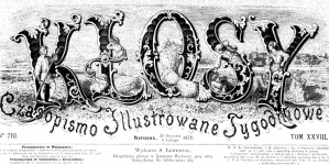 Strona tytułowa tygodnika "Kłosy" nr 710 z 6 lutego 1879 r.