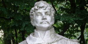 Popiersie księcia Józefa Poniatowskiego z jego pomnika w parku Jordana w Krakowie.