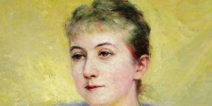 " Portret kobiety" Władysława Podkowińskiego.