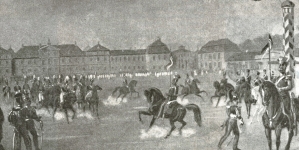 "Rewia na placu Saskim" Michała Chylewskiego.