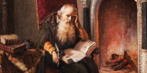 "Jan Długosz nad księgą" Kazimierza Mireckiego.