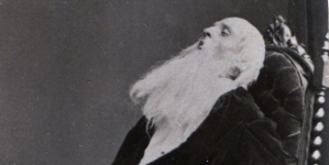 Wincenty Rapacki jako Attinghausen w dramacie "Wilhelm Tell".