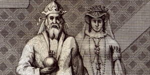 Król Przemysł z żoną Ludgardą.