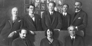 Artyści austriaccy z wizytą w redakcji "Muzyka" w październiku 1929 r.